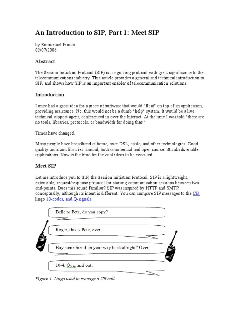 An Introduction To SIP, Part 1: Meet SIP: CB 10-Codes, And Q-Signals ...