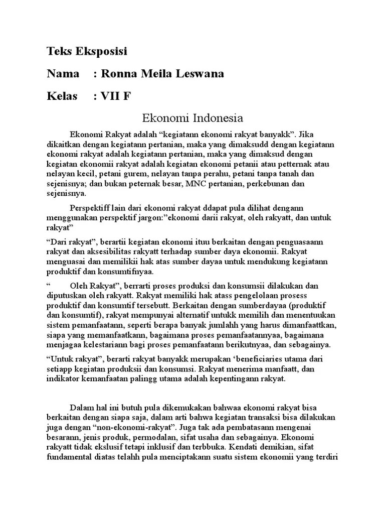 Teks Eksposisi Secara umum terdapat dua metode pertanian yaitu metode pertanian konvensional dan metode pertanian modern.