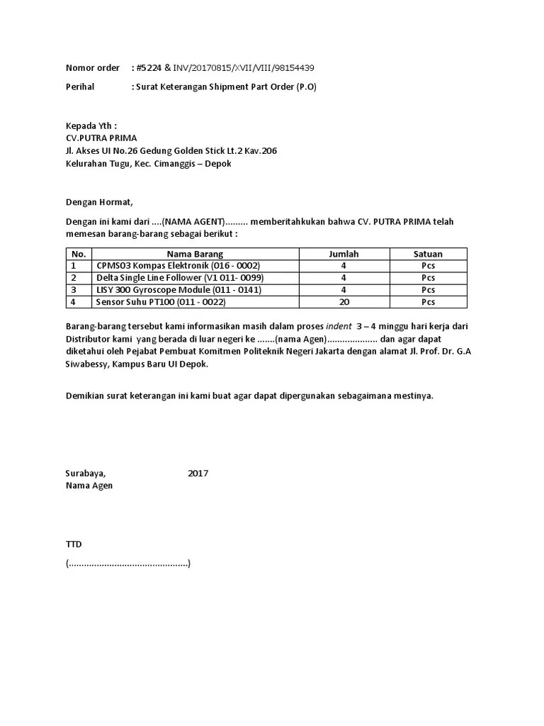 Contoh Surat Pengaduan Barang Kadaluarsa Contoh Surat 