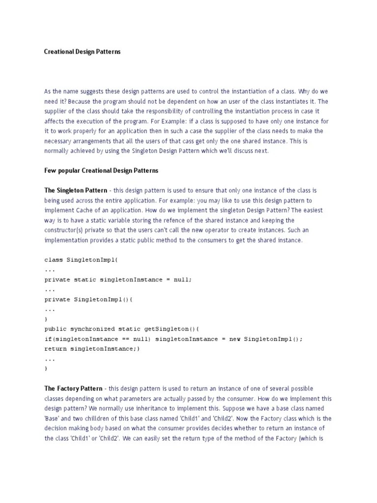 An In-Depth Explanation Of Creational, Structural, And Behavioral ...