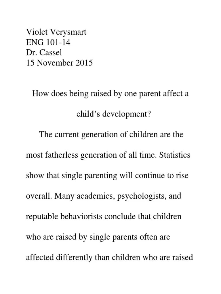 Sample Literature Review | PDF | Single Parent | Parenting
