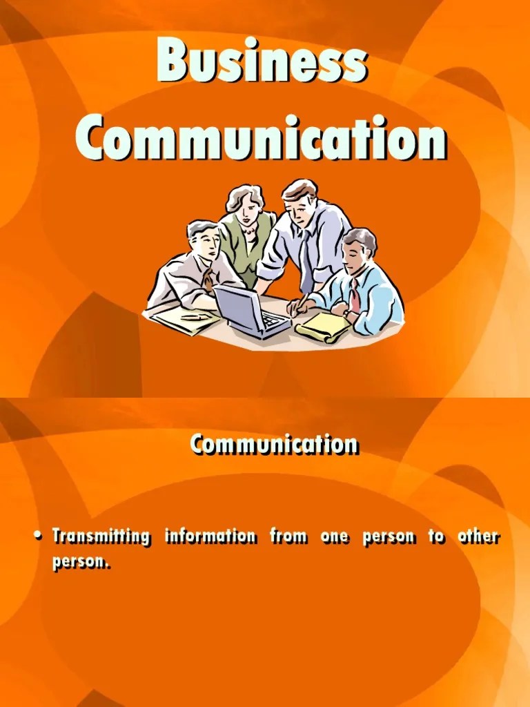 Business Communication - EnG301 Power Point Slides Lecture 03 | PDF | Theory | Communication