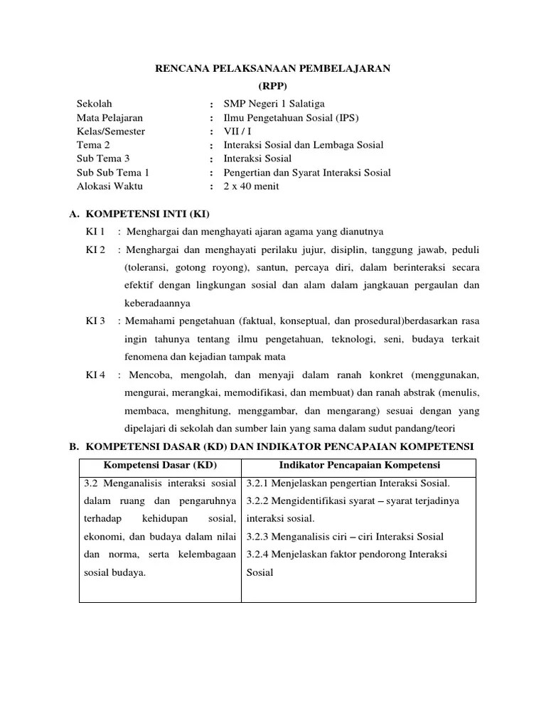 Interaksi sosial dan lembaga sosial 3. Soal Interaksi Sosial Kls 7 Jawabanku Id