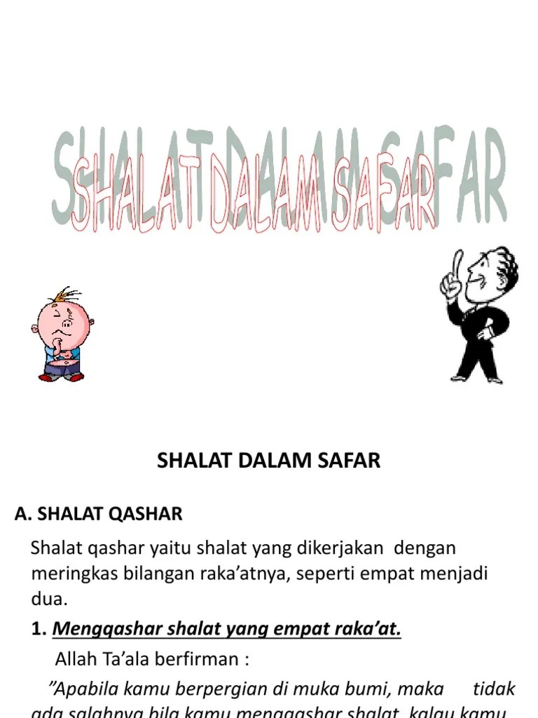 Shalat Jama' Dan Qashar | PDF