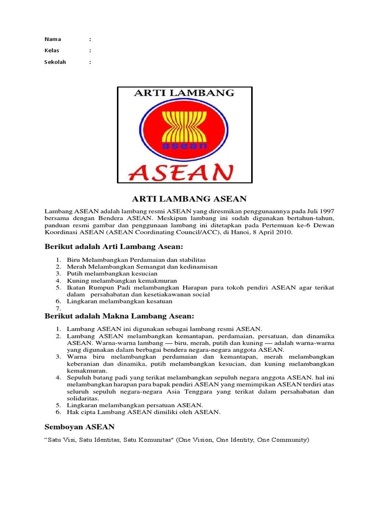 Arti Lambang Asean | PDF
