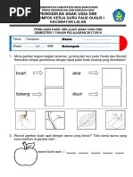 Contoh soal uas matematika tk paud semester 2 administrasi. Soal Uas Paud Melati 2017 2018 Pdf