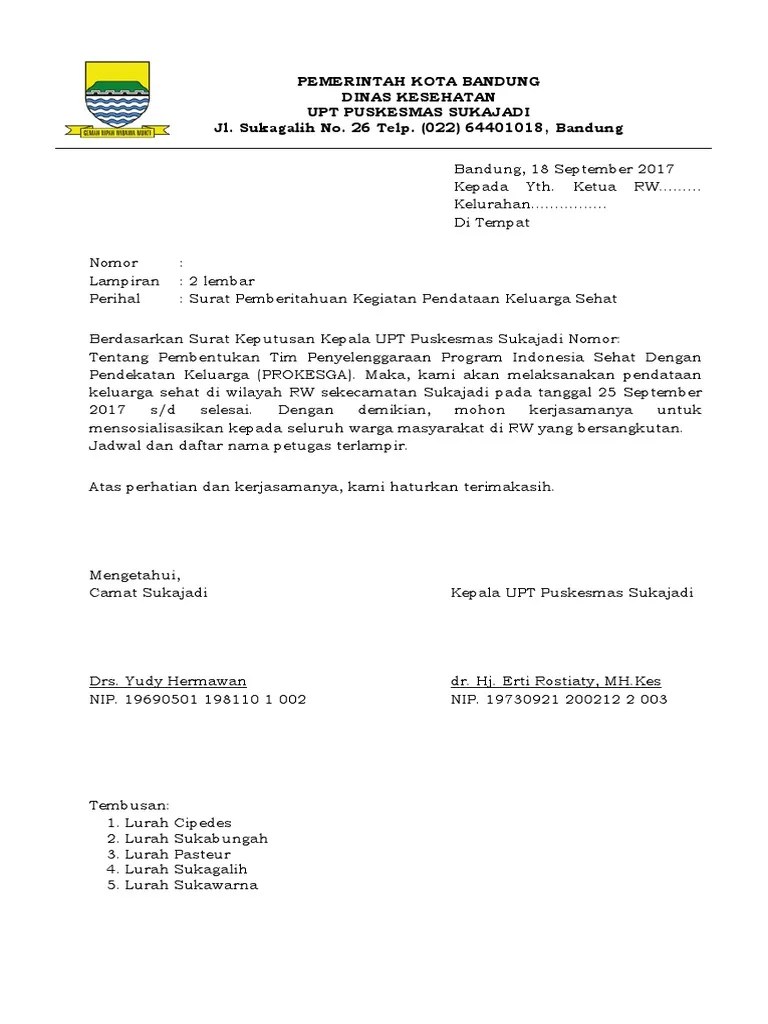 Contoh surat pemberitahuan kegiatan perayaan hut ri. Surat Pemberitahuan Ks Pdf