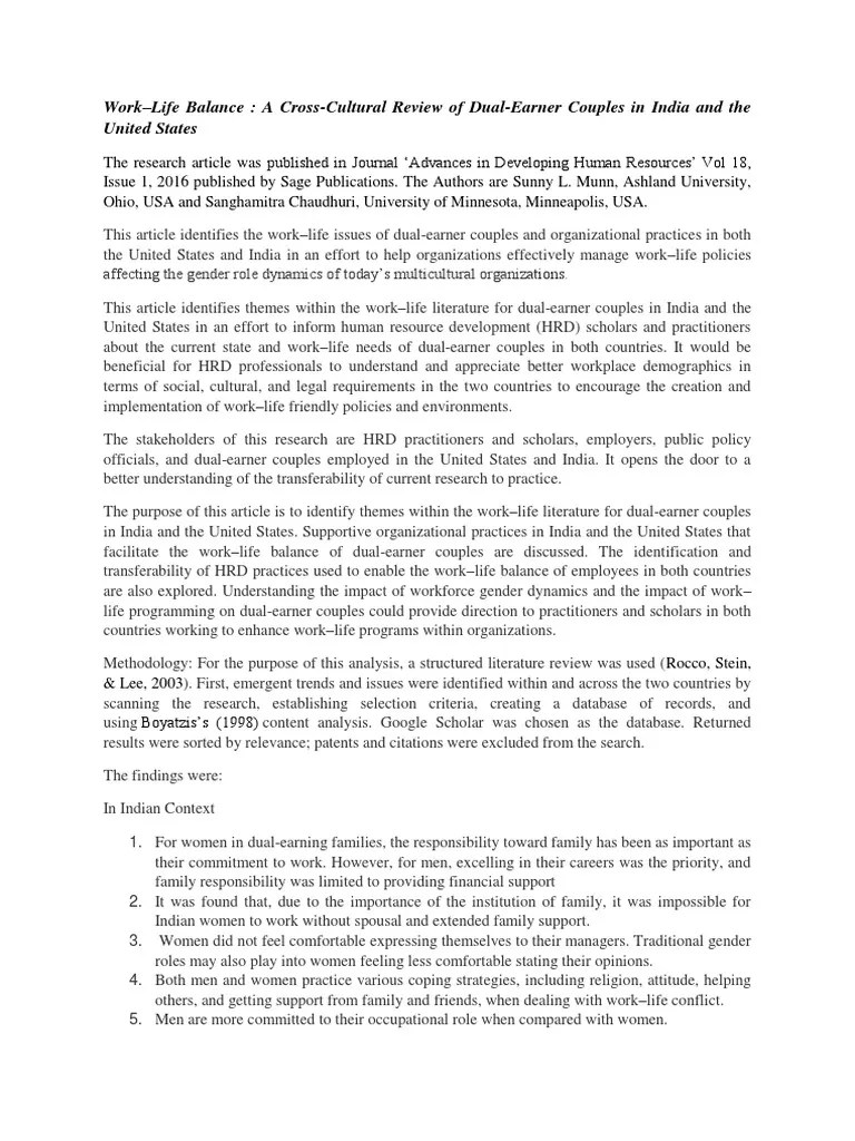 Work-Life Balance Review | PDF | Work–Life Balance | Telecommuting