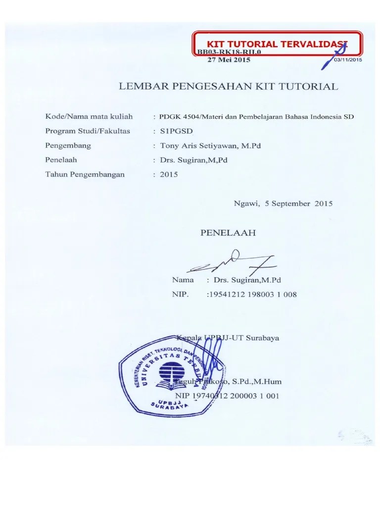 Pdgk 4504 Materi Dan Pembelajaran Bahasa Indonesia Sd Dokter Andalan