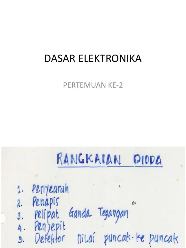 Dasar Elektronika 2