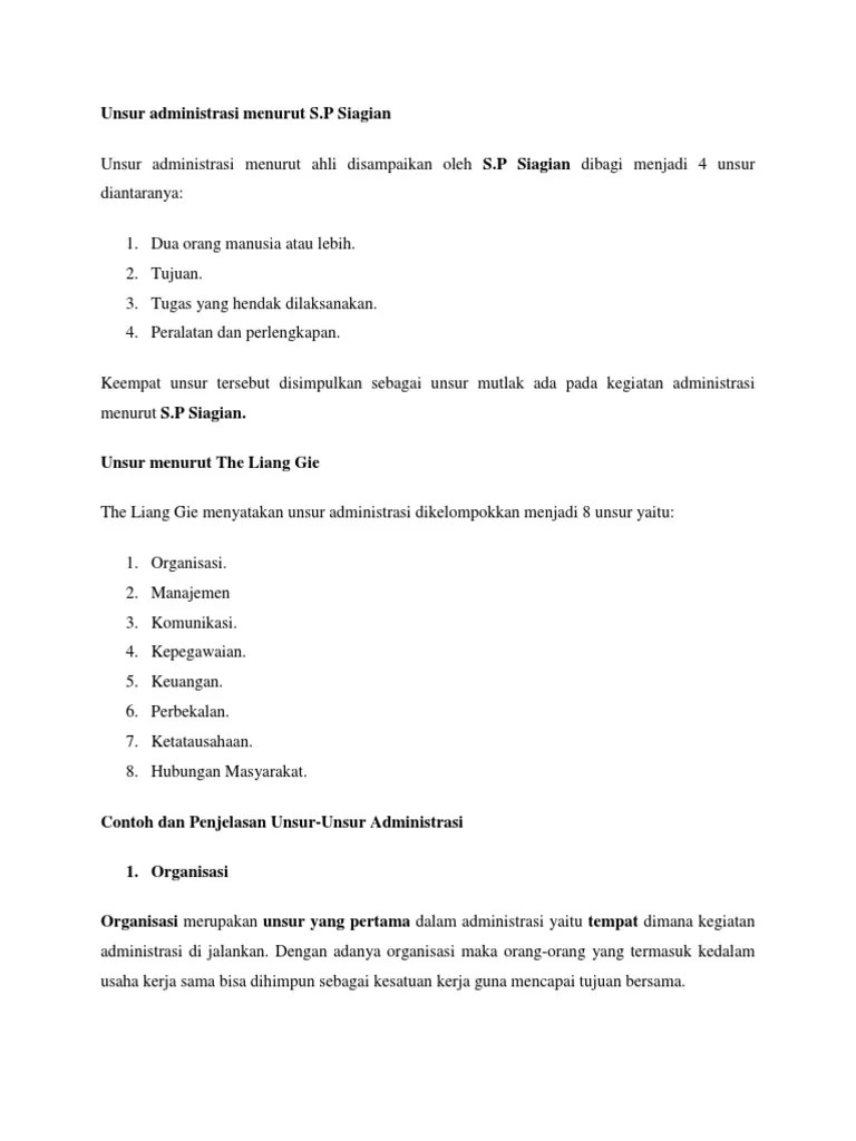 Administrasi Menurut Para Ahli Kecuali . 2021