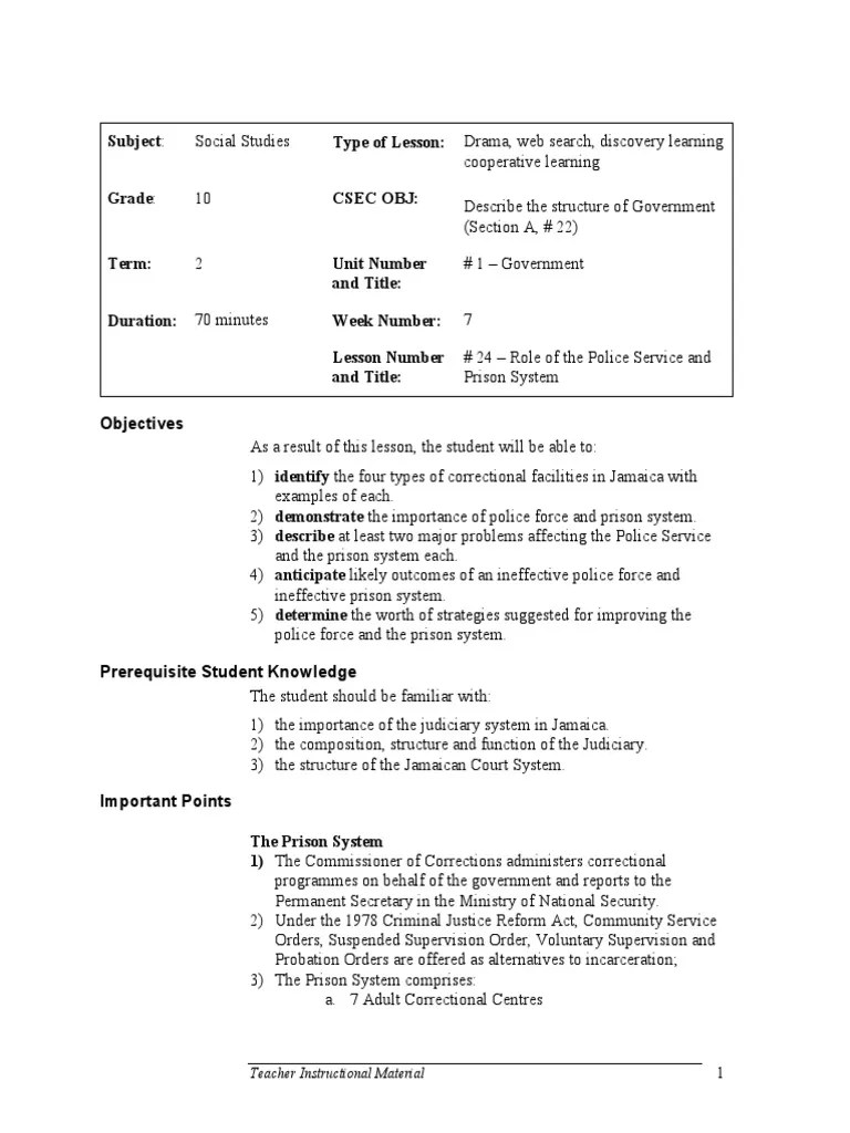 24RoleofPolice PrisonSystem-Final PDF | PDF | Prison | Prisoner