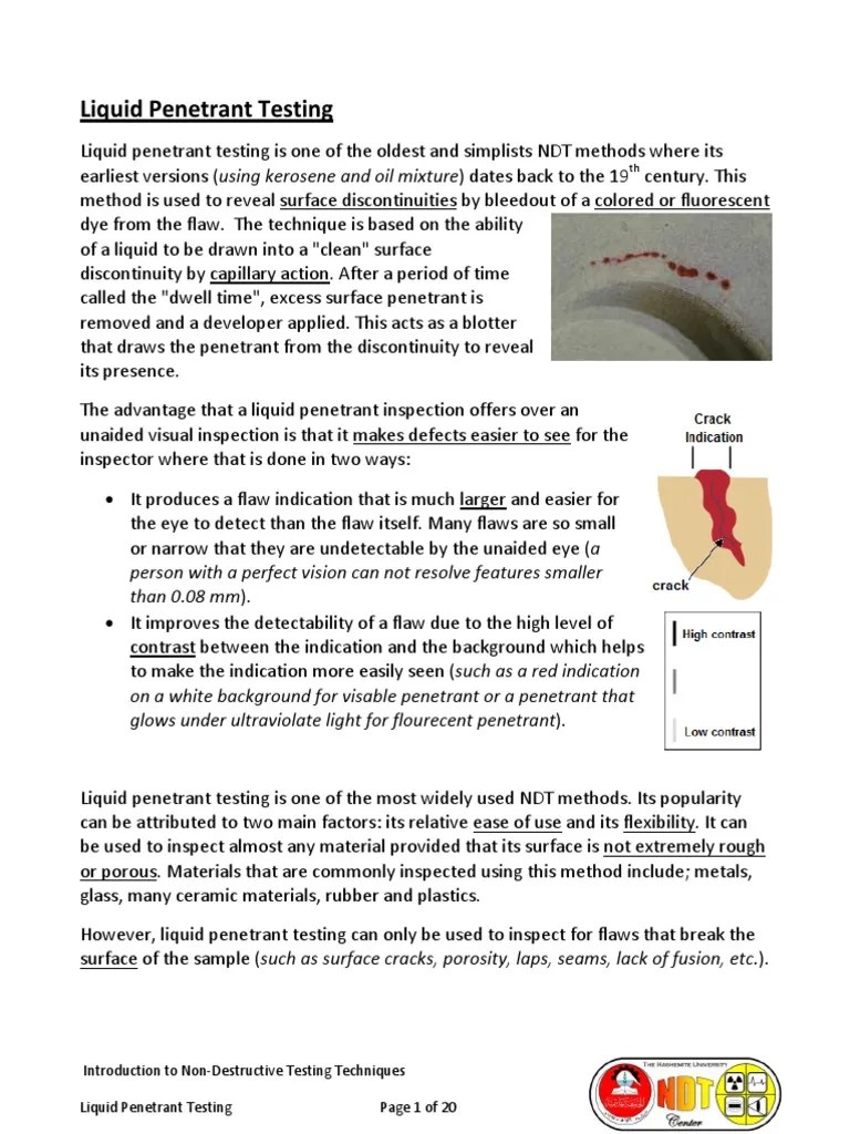 Liquid Penetrant Testing Pdf Nondestructive Testing Ultraviolet - Best Mountain Patterns in Ultra HD