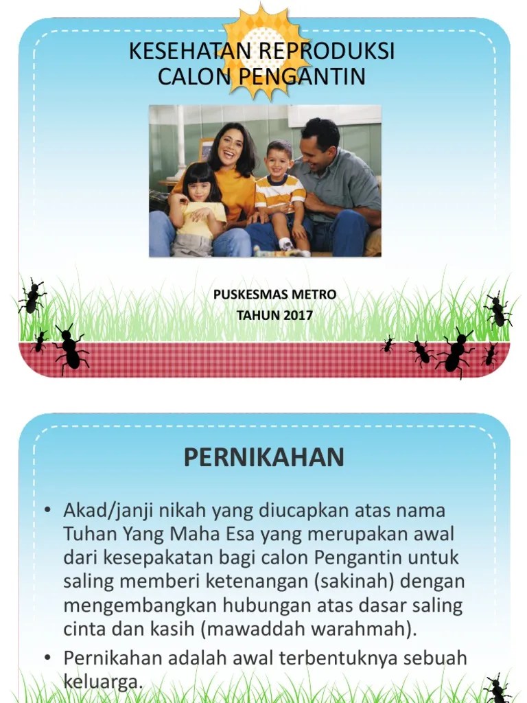 Kesehatan Reproduksi Calon Pengantin | PDF