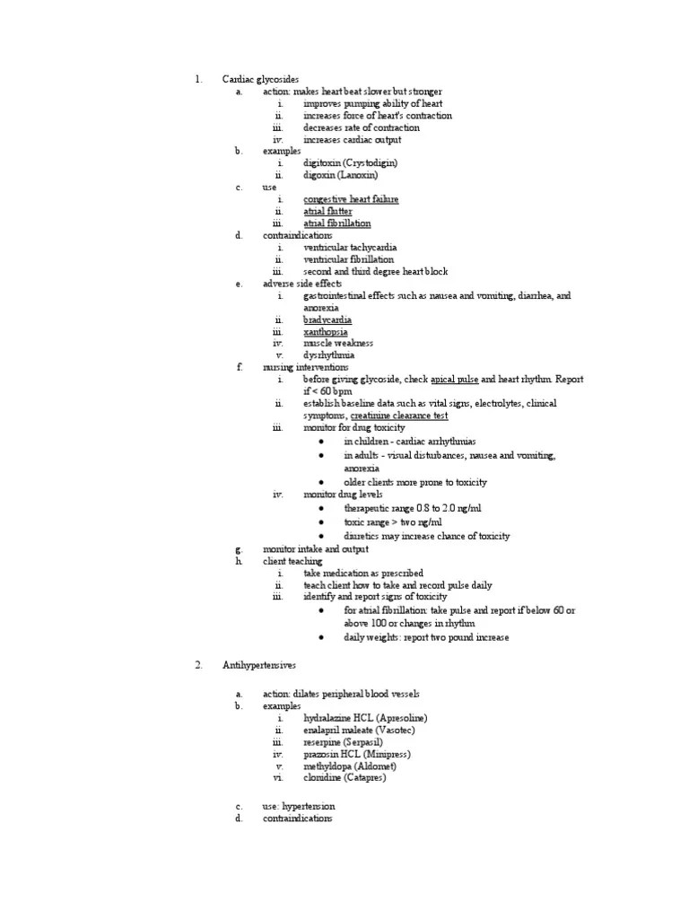Nursing Lecture Pharmacology | PDF | Heart | Nonsteroidal Anti Inflammatory Drug