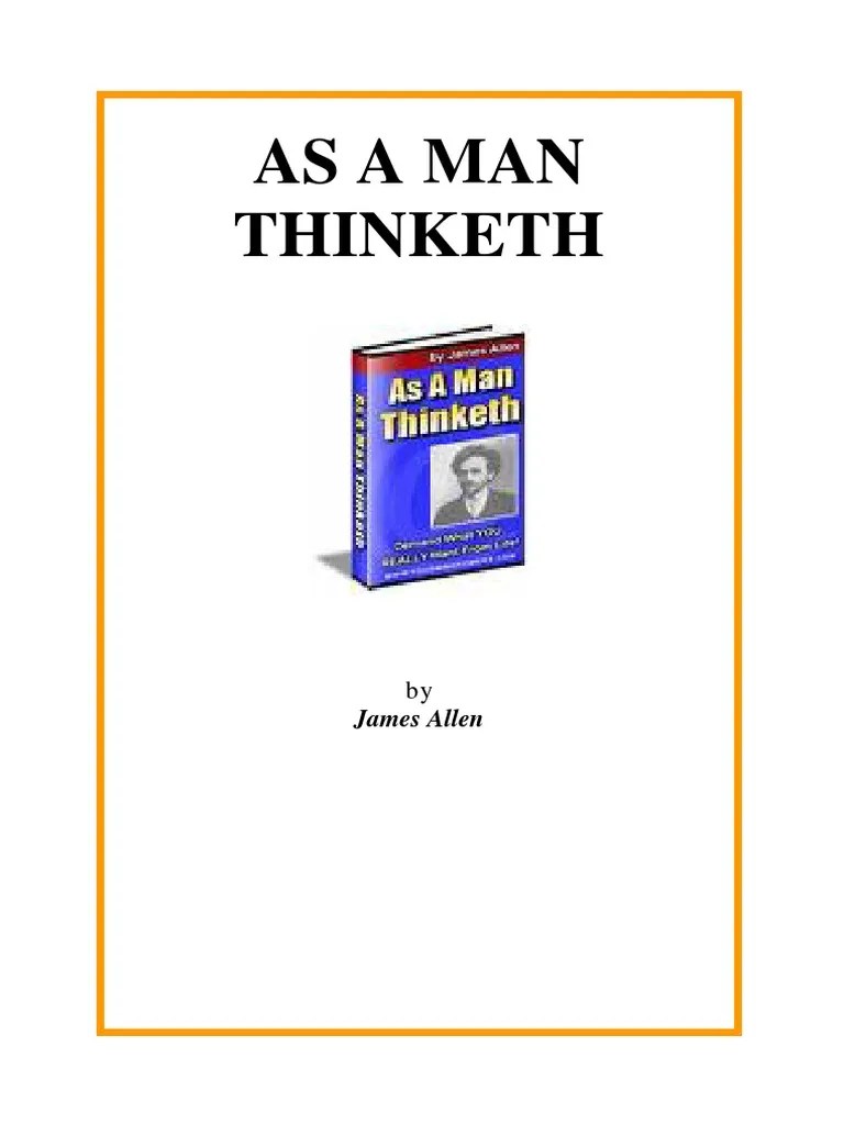 As A Man Thinketh | PDF | Virtue | Mind