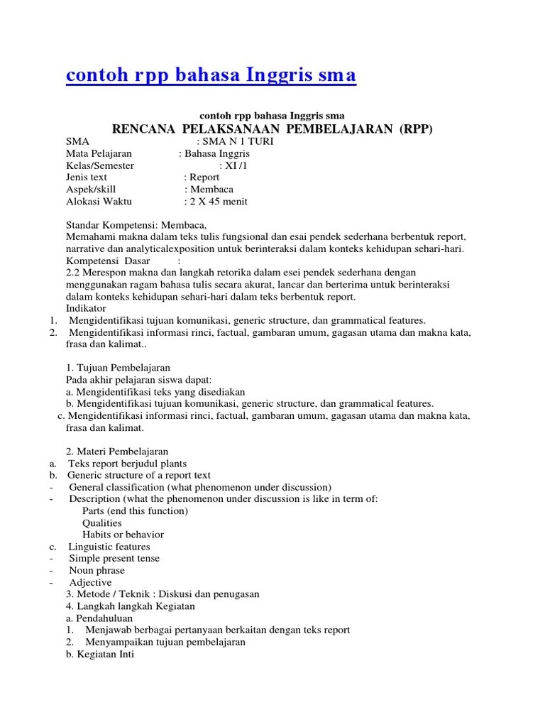 S Nanopdf Download Contoh Rpp Bahasa Inggris Sd Kelas 4 Pdf Allocation of Time.