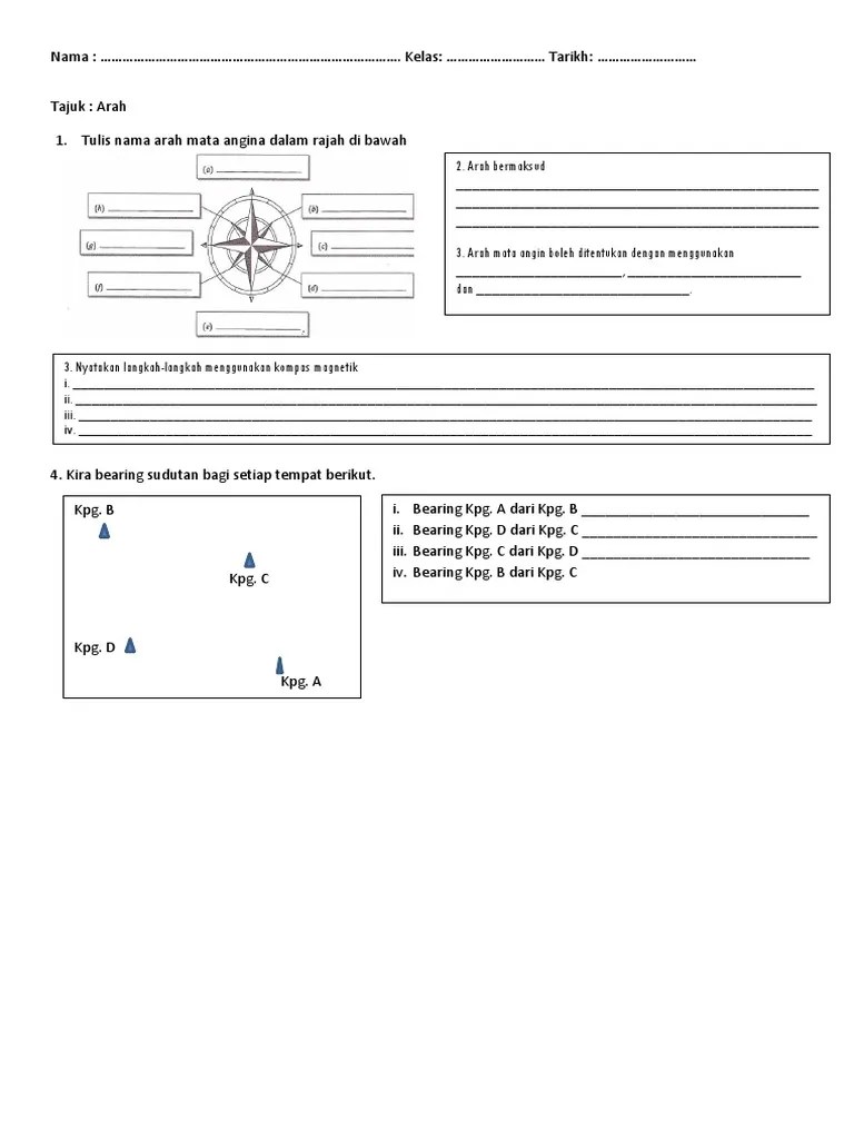Latihan Arah Mata Angin | PDF