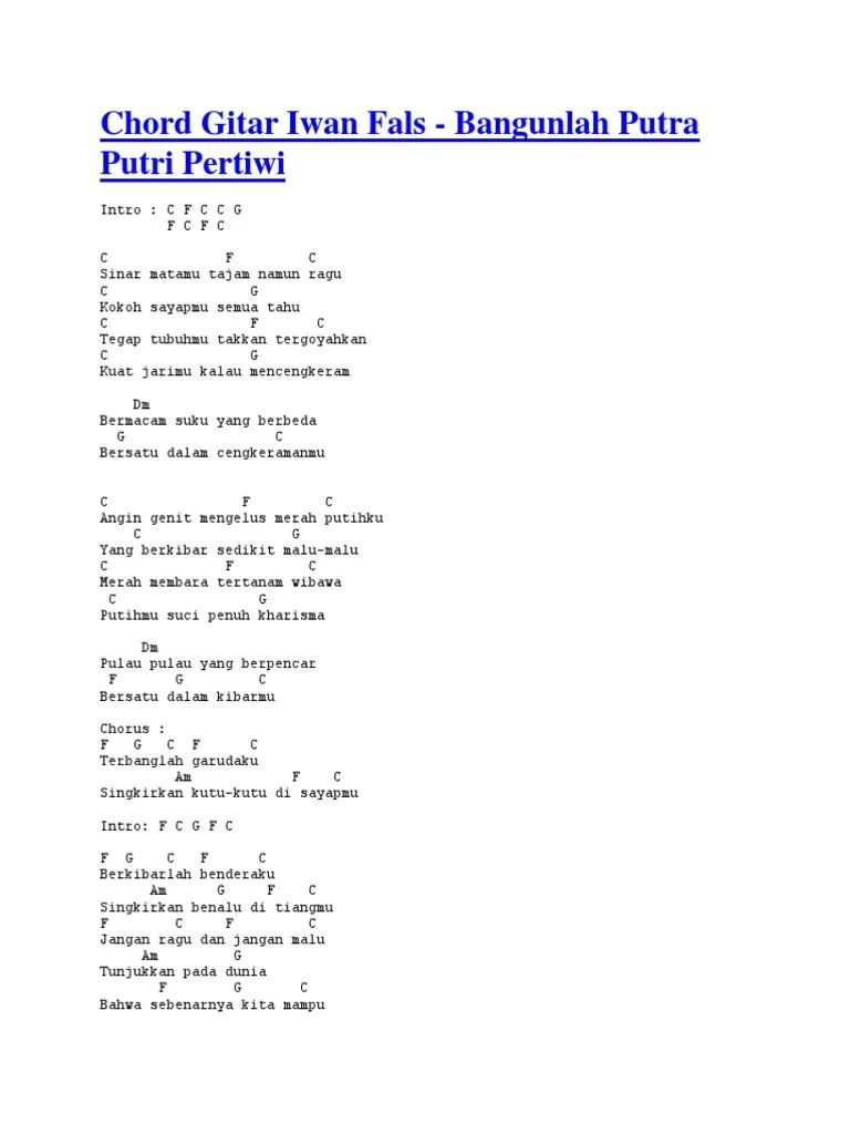 Musisi legendaris iwan fals saat ditemui di kawasan . Chord Gitar Iwan Fals 5 Pdf