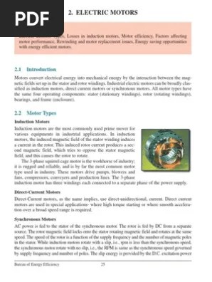 Electric Motors Bureau Of Energy Efficiency Lecture