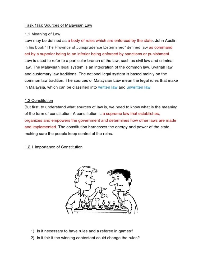 Sources Of Law | PDF | Public Law | Common Law