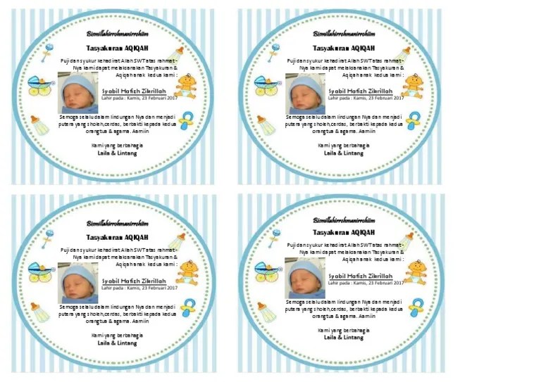 Maybe you would like to learn more about one of these? Ucapan Aqiqah Word Nusagates