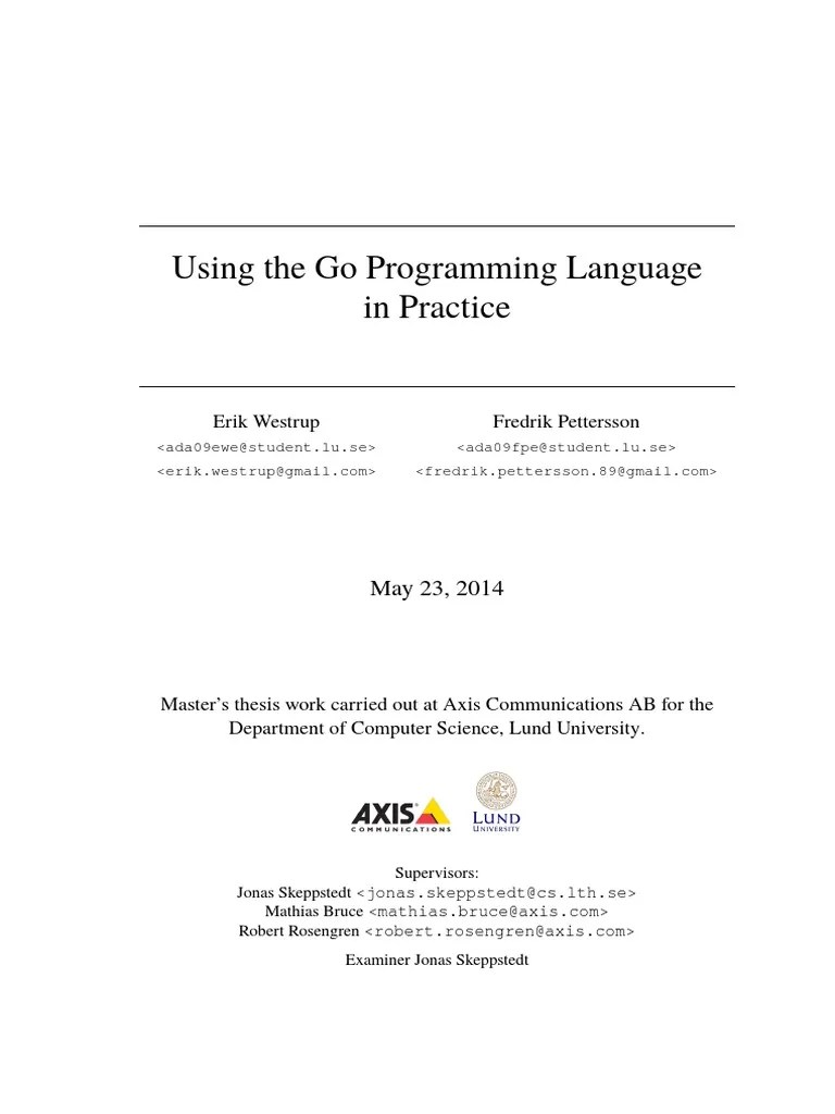 Using The Go Programming Language PDF | PDF | Inheritance (Object ...