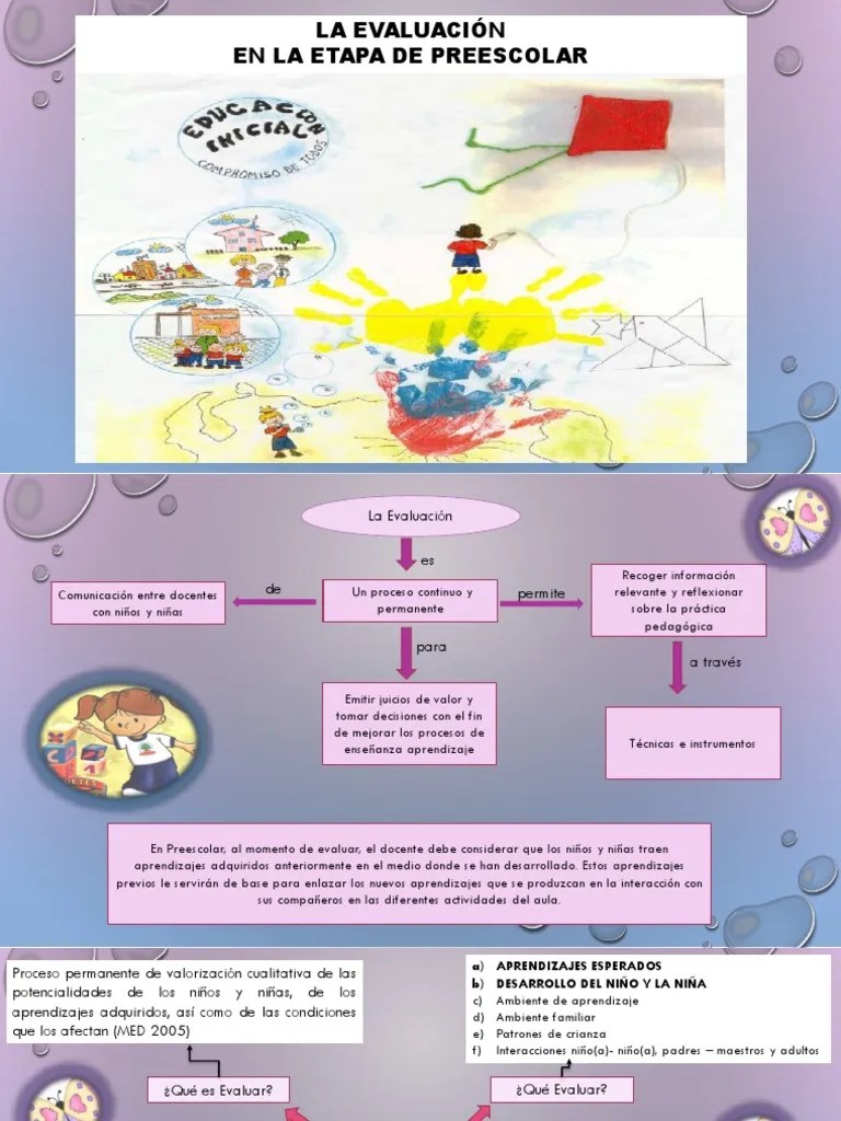 Evaluación En Preescolar | PDF | Jardín De Infancia | Evaluación