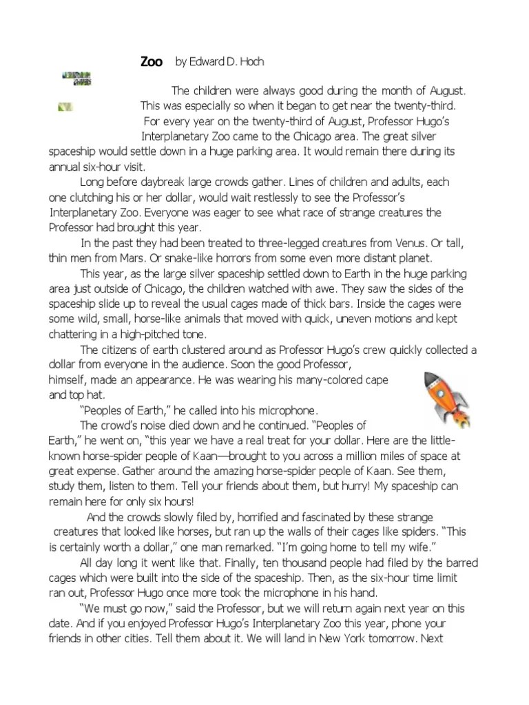 Zoo By Edward D | PDF | Leisure