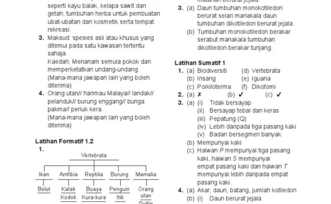 Bab 1 warisan negara bangsa; Jawapan Penuh Buku Teks Sains Tg 2 Otosection
