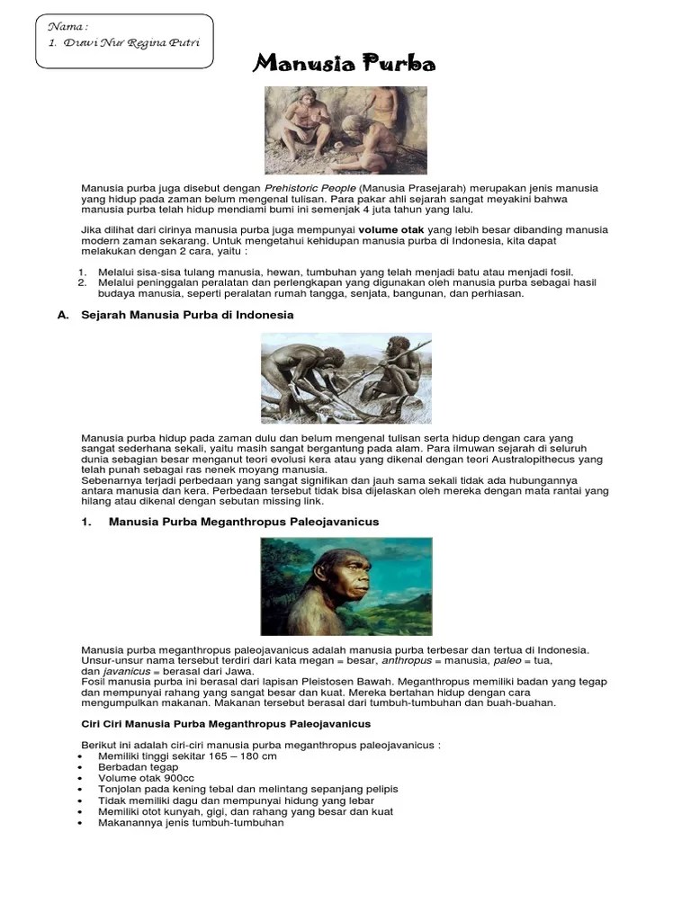 Manusia Purba | PDF