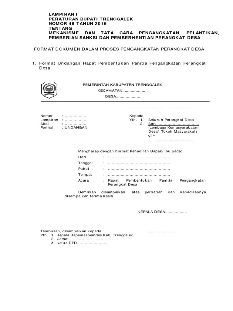 Pengisian perangkat desa tentang pengumuman. Lampiran 1 Pdf