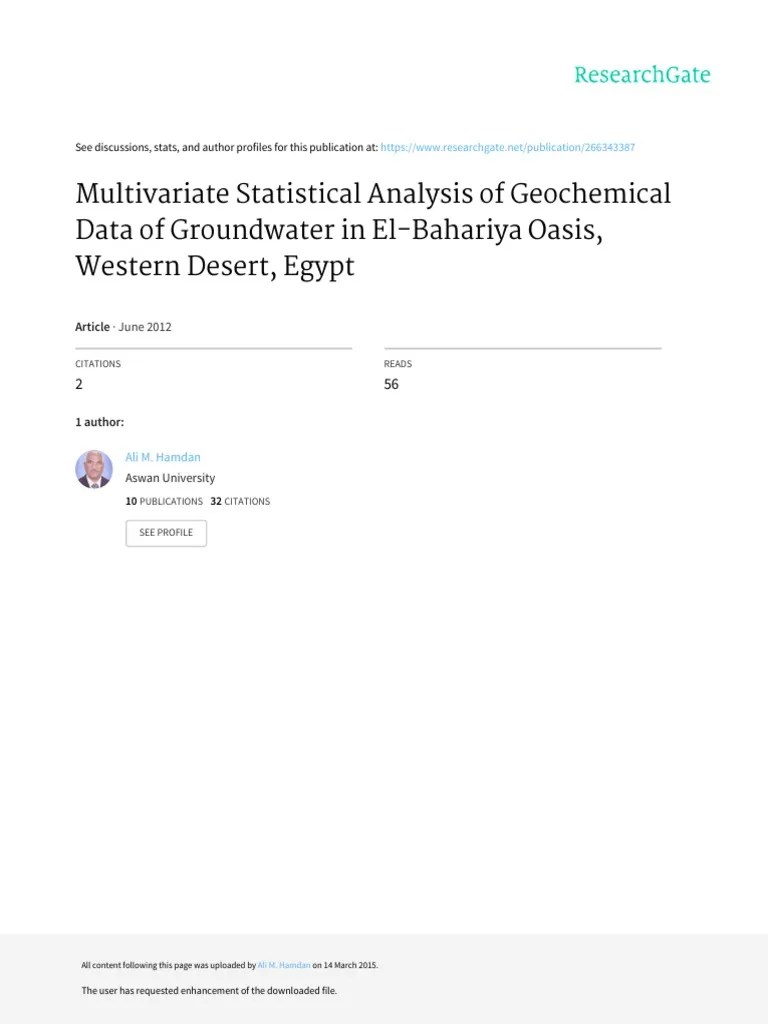 Multivariate Statistical | PDF | Regression Analysis | Correlation And ...