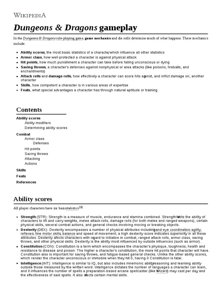 Dungeons & Dragons Gameplay | PDF | Leisure Activities | Fantasy Games