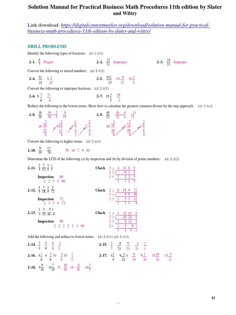 Practical Business Math Procedures 11th Edition Pdf Free Download 13+ Pages Summary in Google Sheet [2.3mb] - Latest Update 