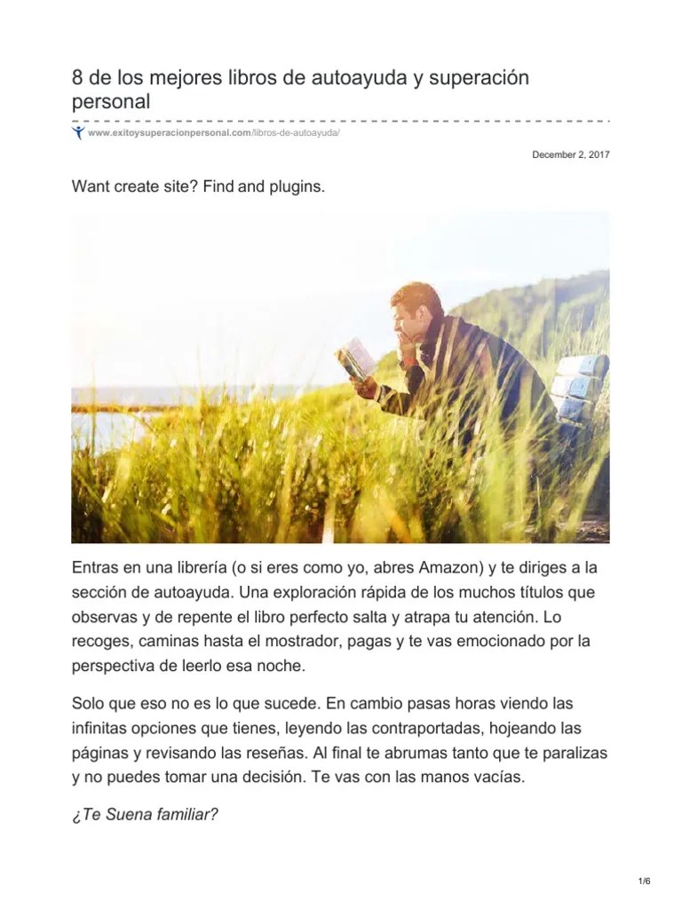 8 De Los Mejores Libros De Autoayuda Y Superación Personal | PDF | Desarrollo Personal | Felicidad
