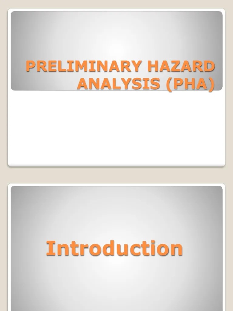 Preliminary Hazard Analysis (Pha) | PDF | Hazards | Risk