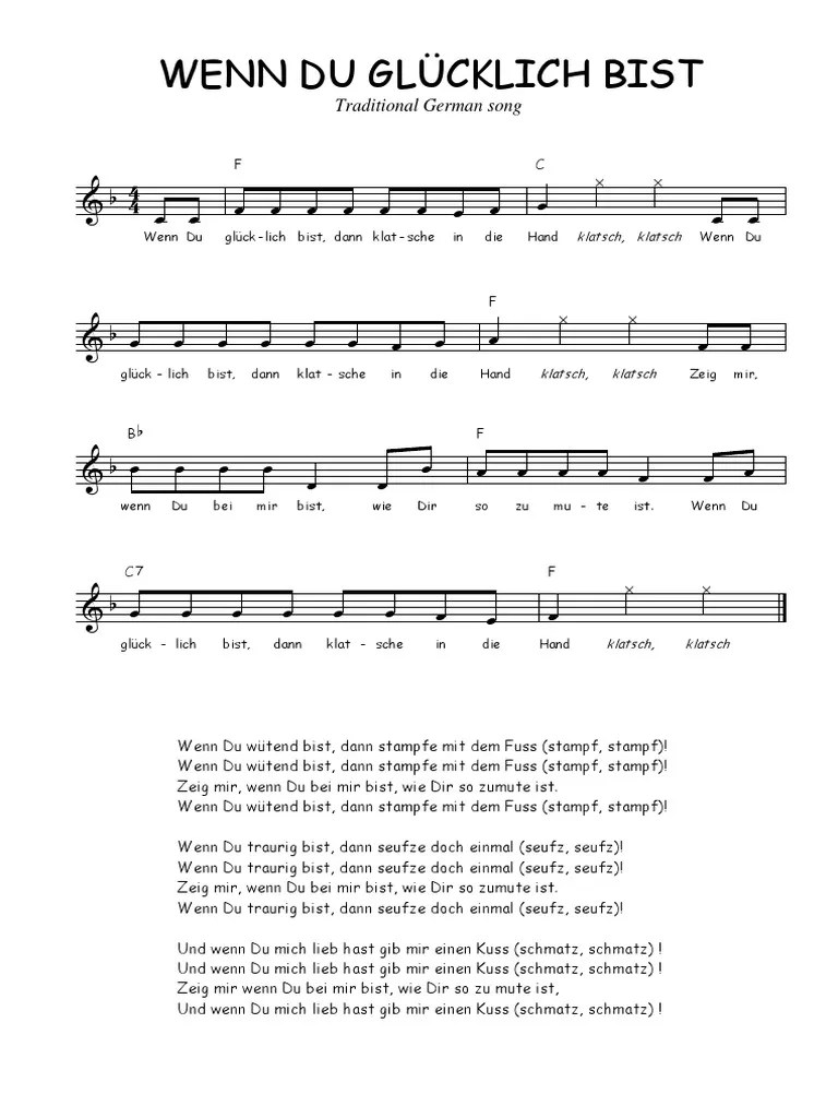 Traditionnel - Wenn Du Glücklich Bist