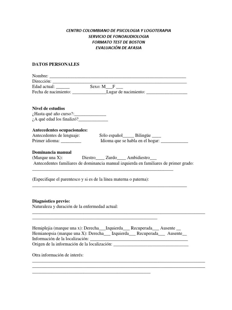 Test De Boston | PDF | Ritmo | León