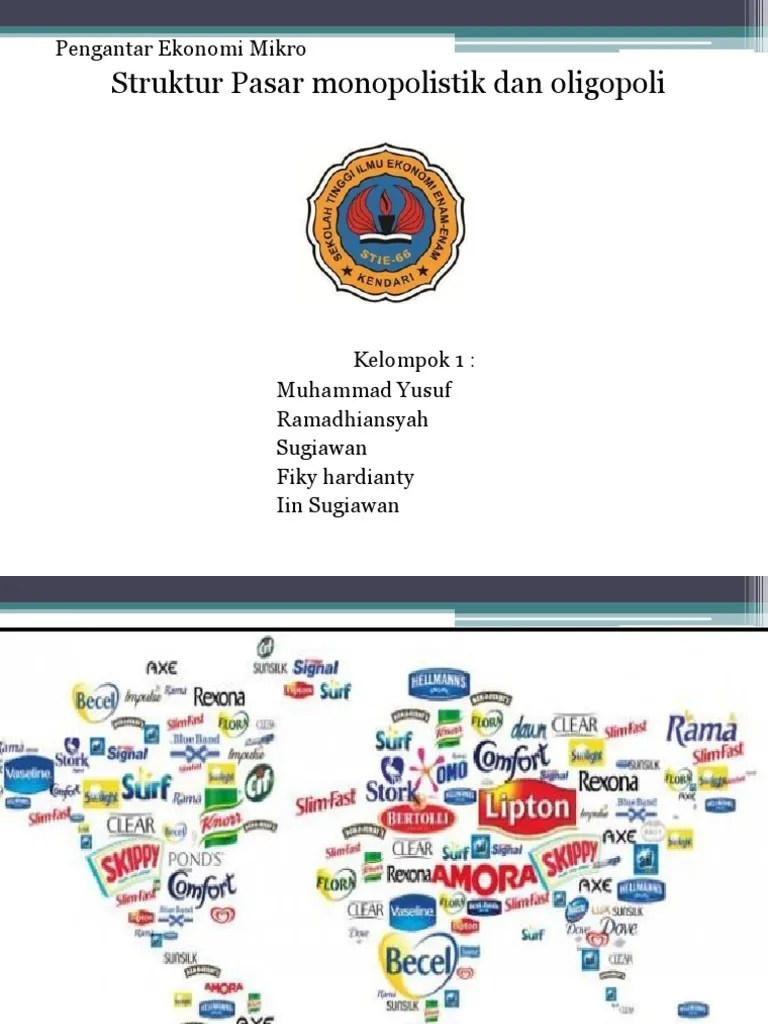 Struktur Pasar Monopolistik Dan Oligopoli | PDF