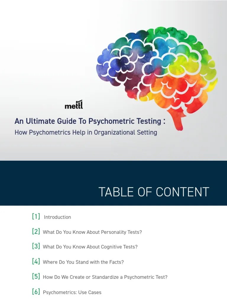 Combined Version Of Knowing Your Psychometrics | PDF | Psychometrics ...