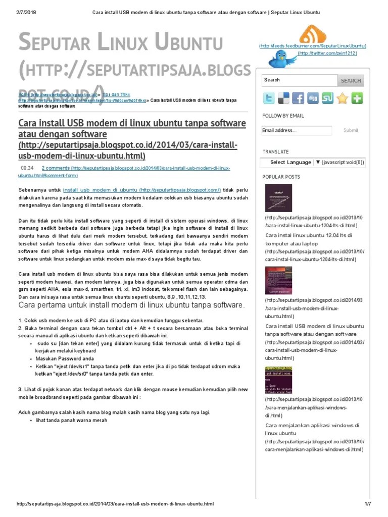 Cara Instal Modem Huawei Di Laptop Cara Mengatasi Modem Tidak Terdeteksi Pada Windows Blog Second