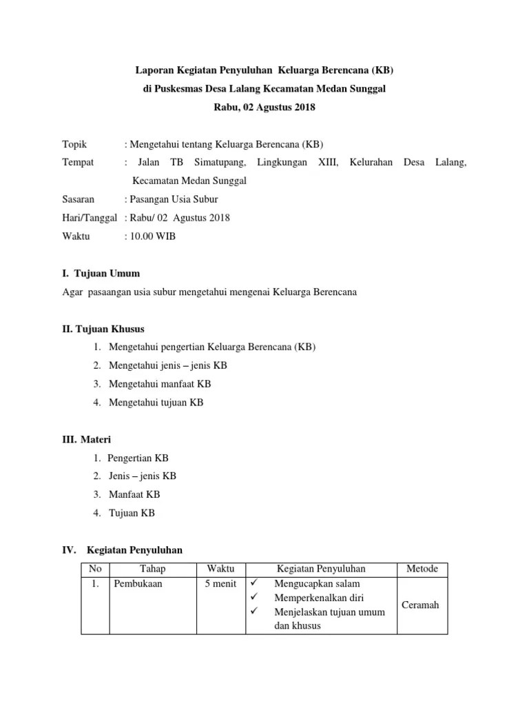 Ermi Laporan Kegiatan Penyuluhan | PDF