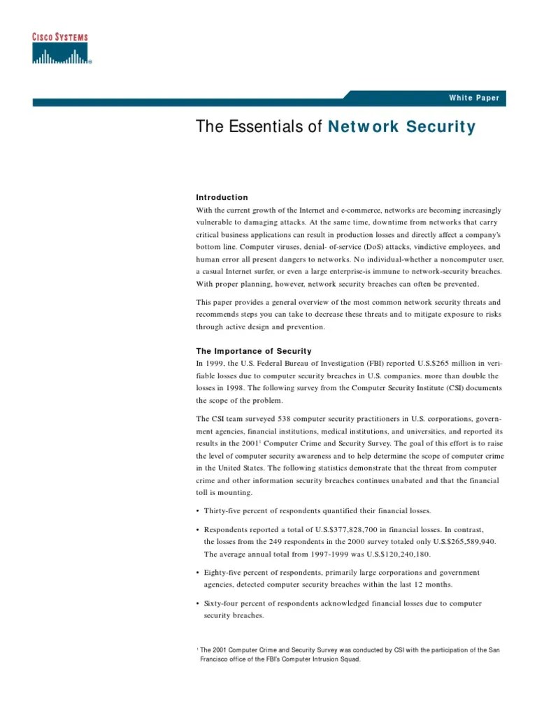 Network Security Essentials | PDF | Computer Security | Security