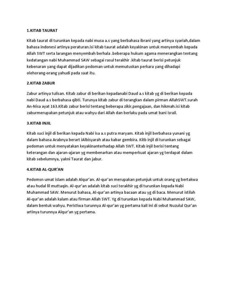 Kitab Taurat Dengan Bahasa