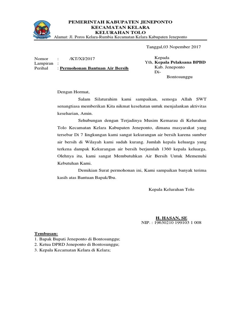 Contoh Proposal Air Bersih Pdf / Contoh Proposal Permohonan Air Bersih / Check spelling or type a new query.