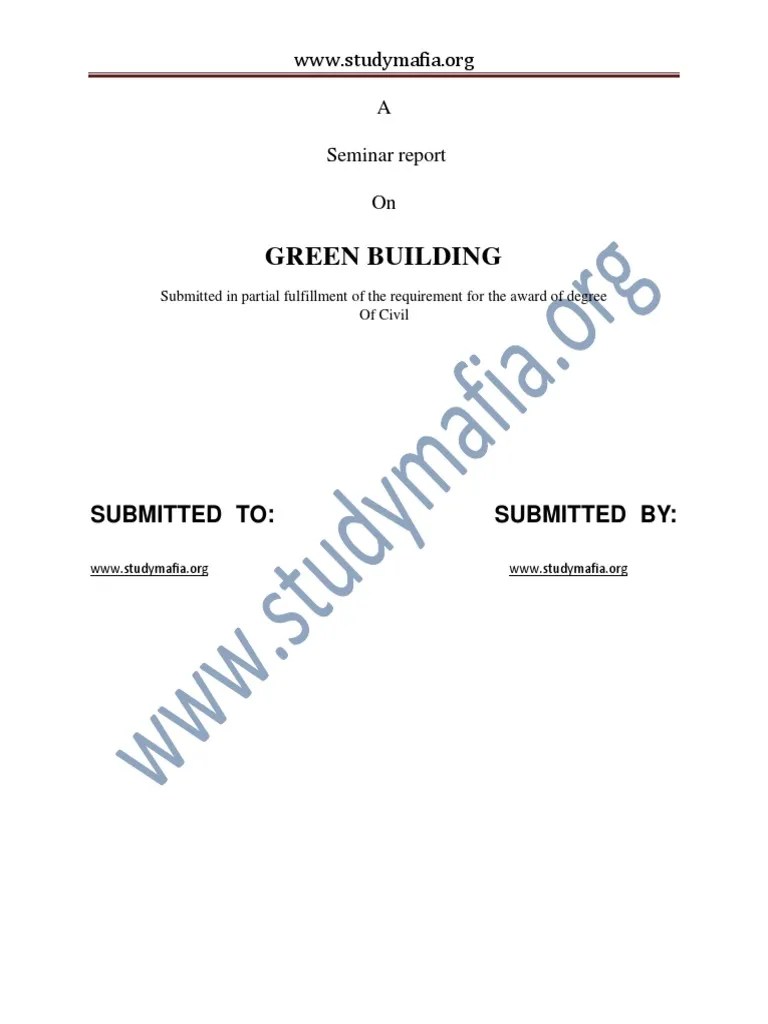 CIVIL Green Building Report | PDF | Green Building | Efficient Energy Use
