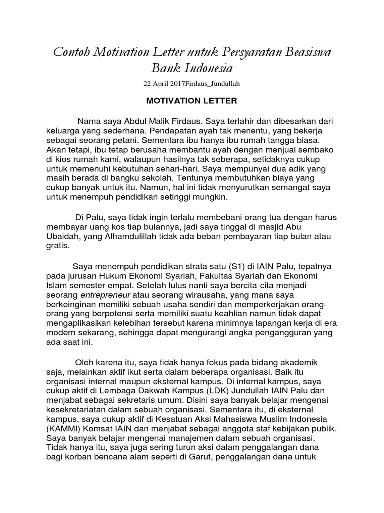 Motivation letter untuk kerja, contoh motivation letter untuk magang, . Contoh Motivation Letter Untuk Lamaran Kerja Berbagi Lamaran