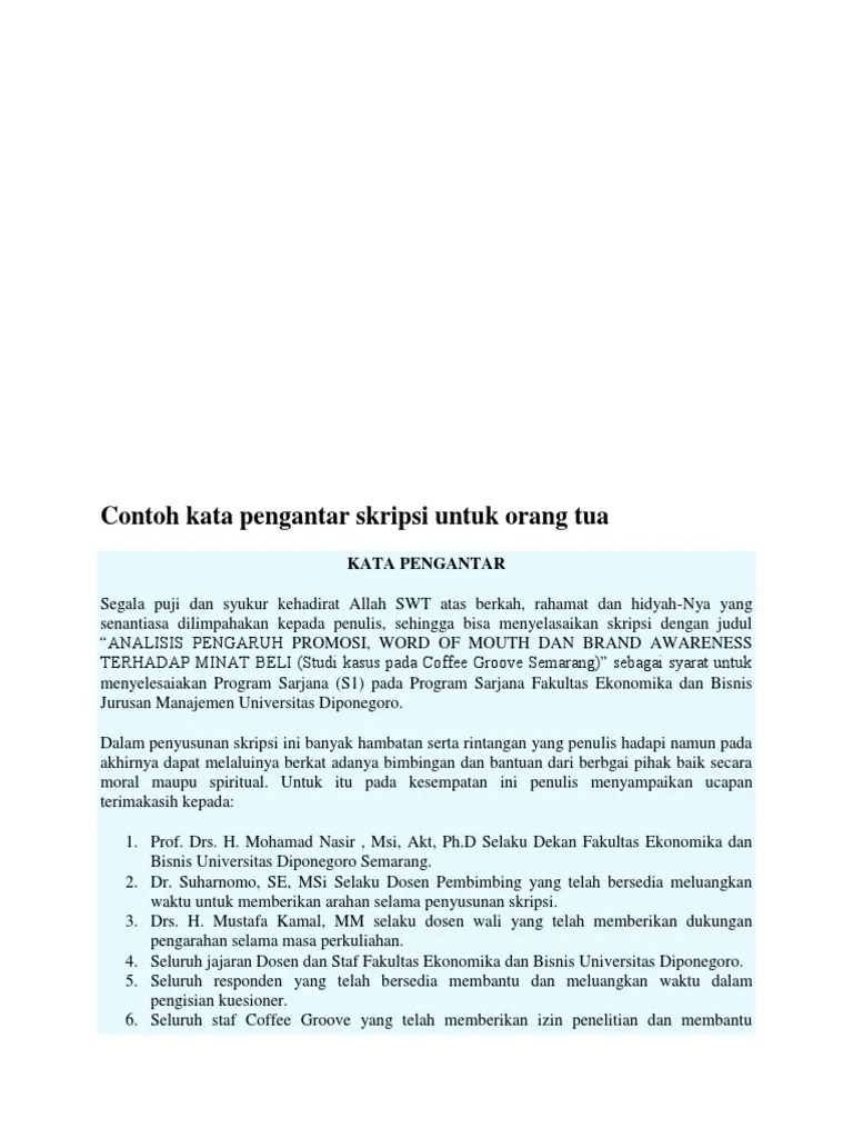 10 Contoh Kata Pengantar Paling Lengkap Untuk Semua Laporan Ejaan Surat Proposal 