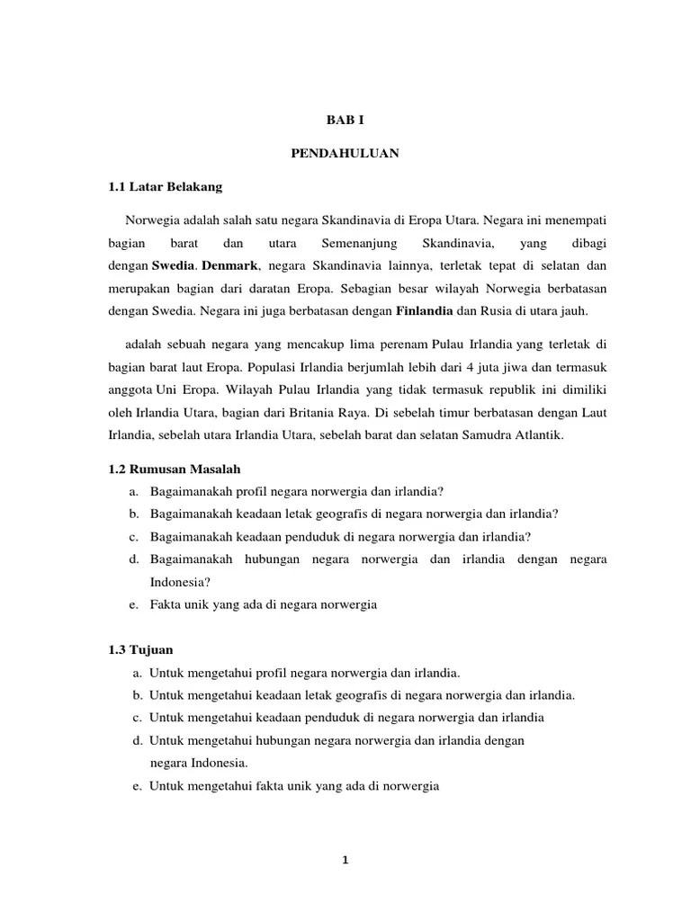 Norwergia Dan Irlandia | PDF